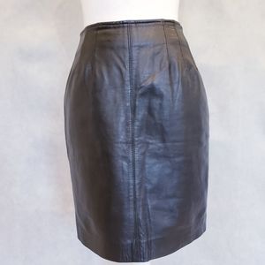 Tannery West Genuine Leather Mini Skirt Size 6